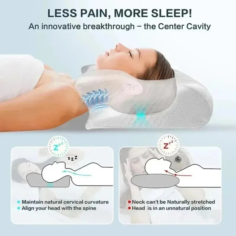 Ergonomic Butterfly Memory Foam Neck Pillow