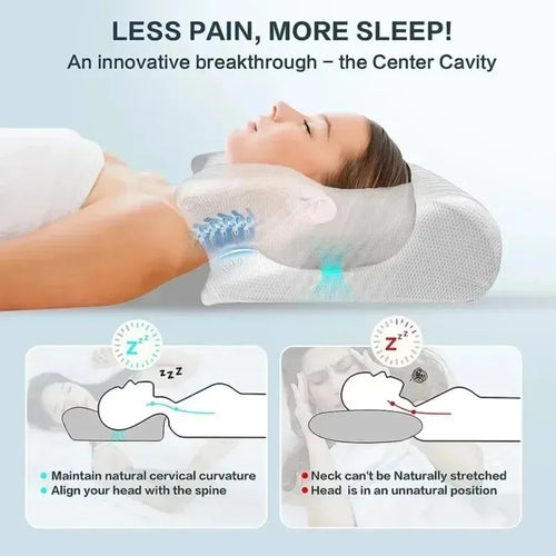 Ergonomic Butterfly Memory Foam Neck Pillow