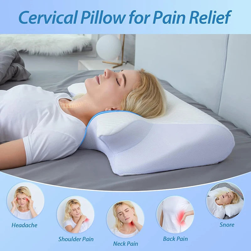 Ergonomic Butterfly Memory Foam Neck Pillow