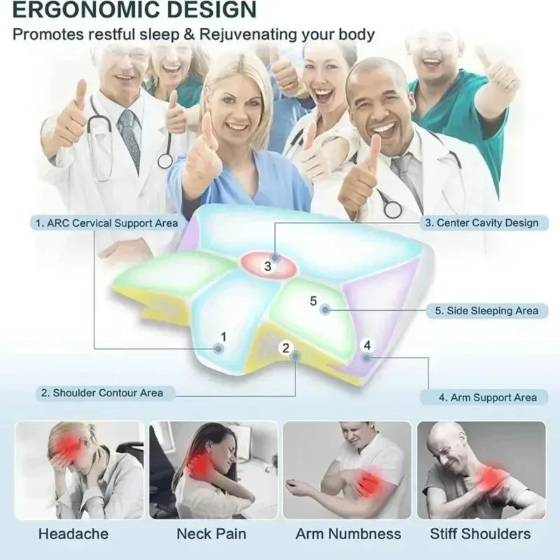 Ergonomic Butterfly Memory Foam Neck Pillow
