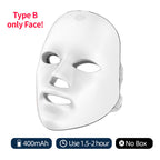 Wireless 7-Color LED Light Therapy Mask for Face & Neck