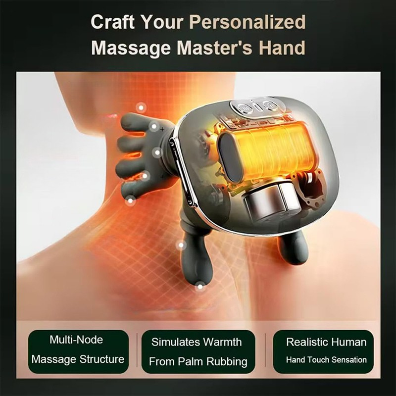 Electric Shiatsu Kneading Massage Pillow for Full Body