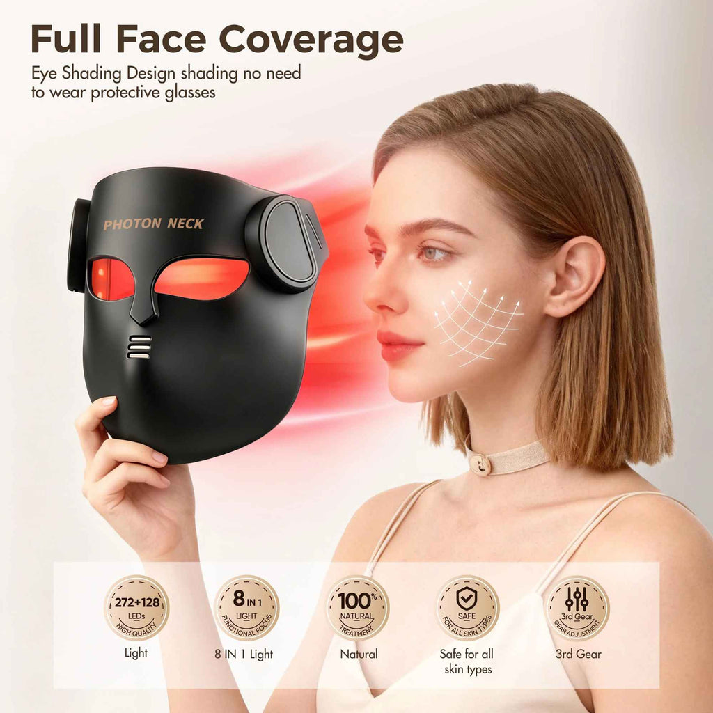 FlexiGlow Silicone LED Face & Neck Mask