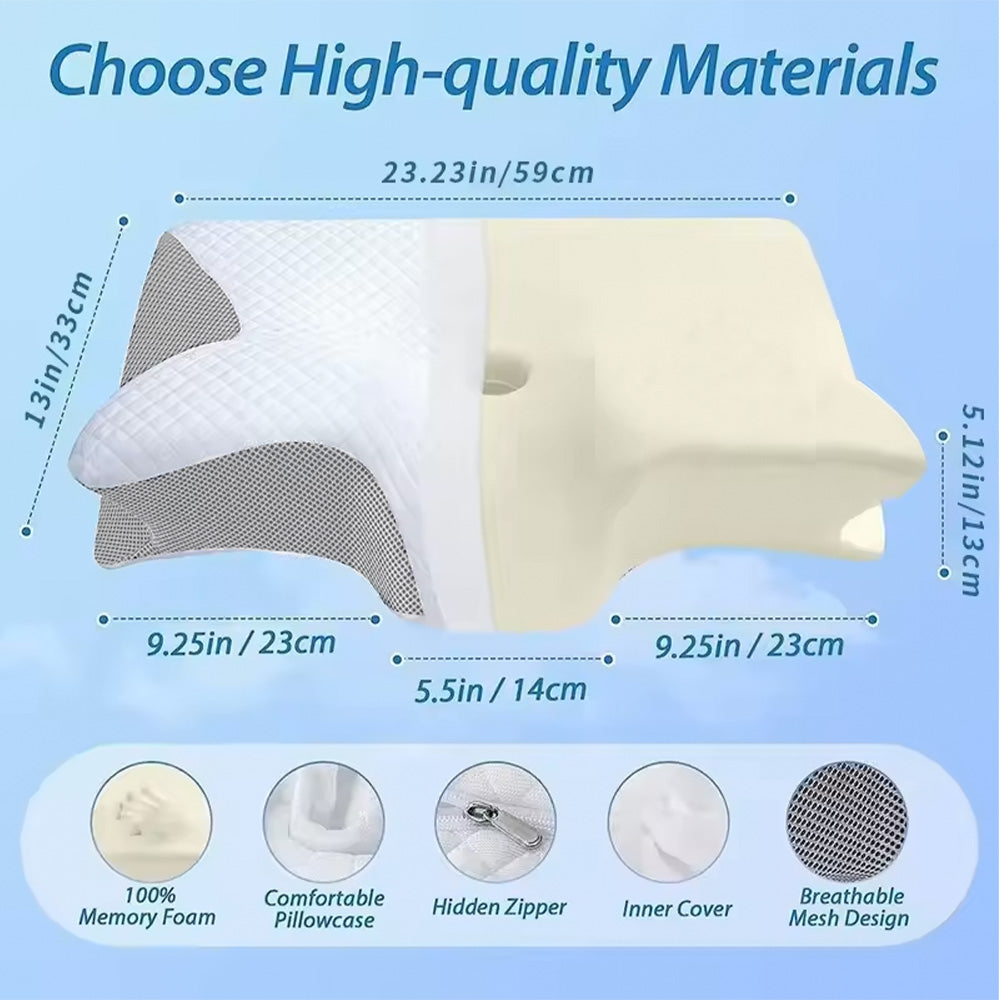 Ergonomic Butterfly Memory Foam Neck Pillow